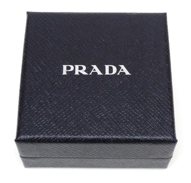 プラダ PRADA キーホルダー トライアングル キーリング チャーム パープル サフィアーノ/メタル 【中古】(65507)_14