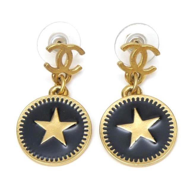 C8691 | 1円～ シャネル アクセサリー ピアス スター 星 ココマーク