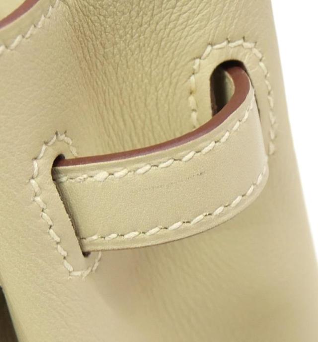 エルメス HERMES ハンドバッグ バーキン25 SV金具 □N刻印 ベージュ系