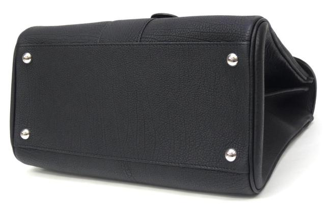デルヴォー DELVAUX ハンドバッグ ブリヨンMM 2WAY 黒 クリスピーカーフ 【中古】(65790)_2