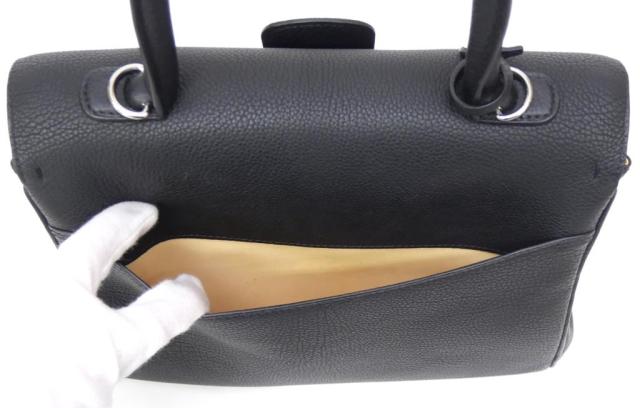デルヴォー DELVAUX ハンドバッグ ブリヨンMM 2WAY 黒 クリスピーカーフ 【中古】(65790)_4