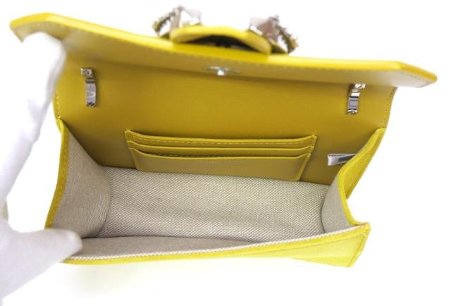 JIMMY CHOO イエロースエードパーティーバッグ JIMMY CHOO イエロースエードパーティーバッグ