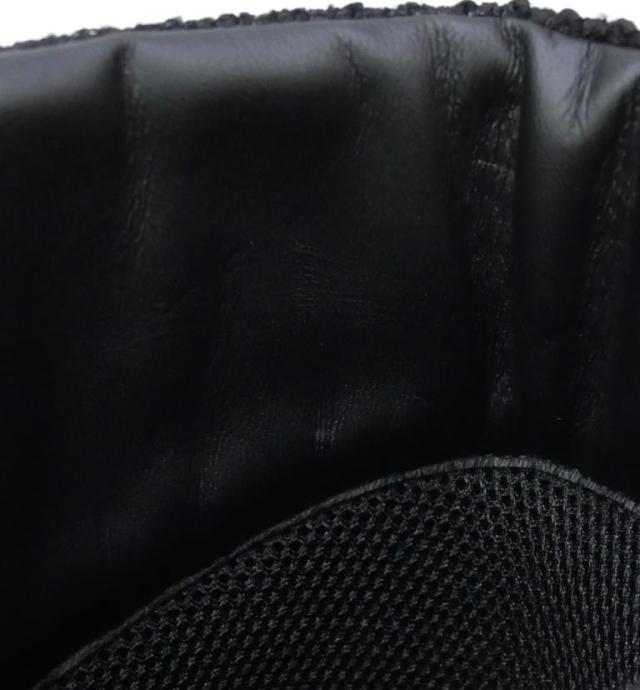 シャネル CHANEL ロング スニーカーブーツ 編み上げ 黒 36 【中古】(66386)_12