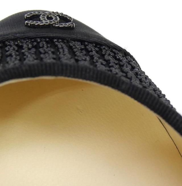 シャネル CHANEL ハイヒールパンプス ココマーク ピンヒール 黒 37.5 【中古】(66402)_11