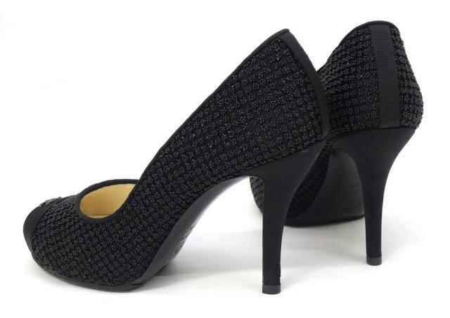 シャネル CHANEL ハイヒールパンプス ココマーク ピンヒール 黒 37.5 【中古】(66402)_1