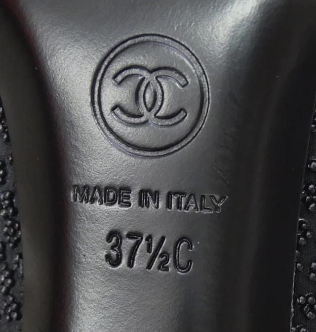 シャネル CHANEL ハイヒールパンプス ココマーク ピンヒール 黒 37.5 【中古】(66402)_3