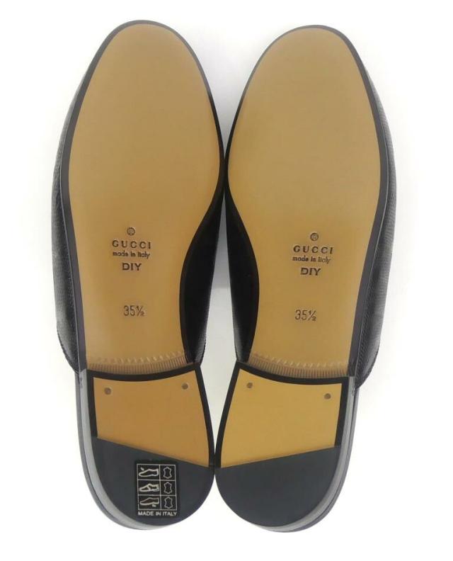 グッチ GUCCI ホースビット レザー スリッパ イニシャル入り リザード