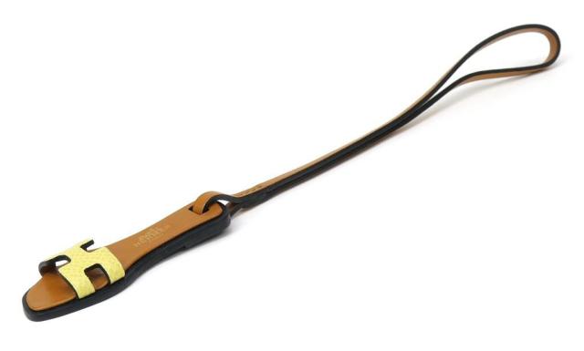 エルメス HERMES バッグチャーム オランナノ イエロー レザー(66737)_2