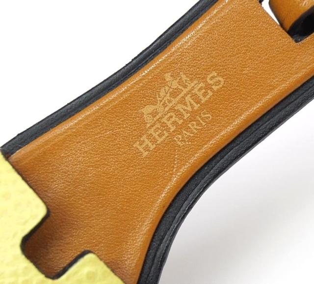 エルメス HERMES バッグチャーム オランナノ イエロー レザー(66737)_7
