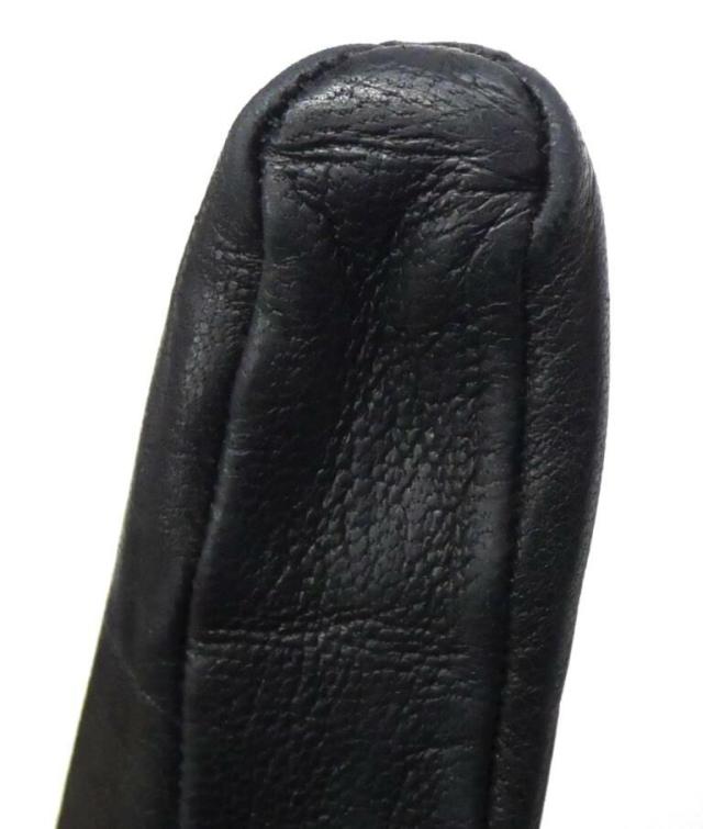 エルメス HERMES レザーグローブ G金具 黒 ラムレザー 【中古】(66998)_7