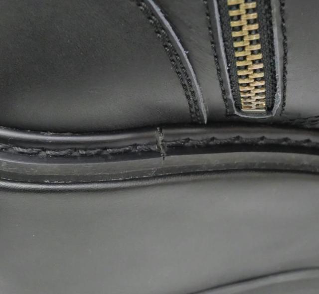ジュンヤワタナベ コムデギャルソン JUNYA WATANABE COMME des GARCONS 厚底 レースアップ ブーツ 黒 レザー 4 【中古】(67204)_16