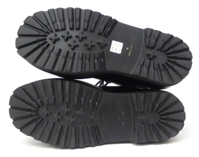 ジュンヤワタナベ コムデギャルソン JUNYA WATANABE COMME des GARCONS 厚底 レースアップ ブーツ 黒 レザー 4 【中古】(67204)_2