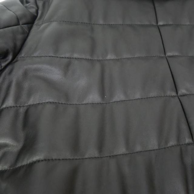 アルボレンテ ARBORENTE 高木ミンク ハーフコート 羊革ムートンコンビ フォックスファー M-Lサイズ 黒 【中古】(67463)_14