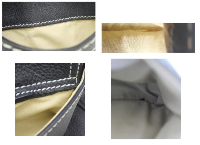 トッズ TOD’S ハンドバッグ ネイビー レザー 【中古】(67471)_15