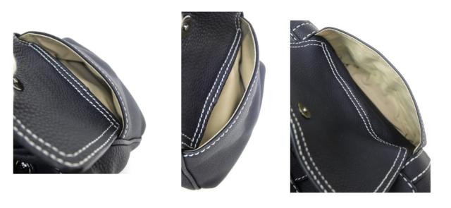 トッズ TOD’S ハンドバッグ ネイビー レザー 【中古】(67471)_6