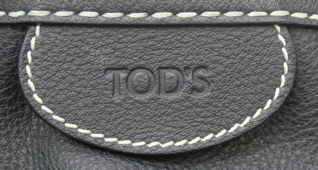 トッズ TOD’S ハンドバッグ ネイビー レザー 【中古】(67471)_7