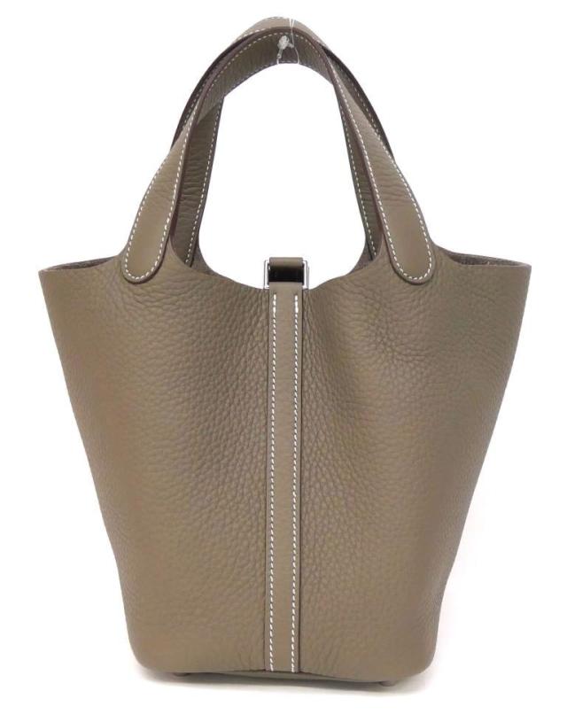 エルメス HERMES ピコタンロックPM W刻印 SV金具 エトゥープ トリヨンクレマンス(67500)_1