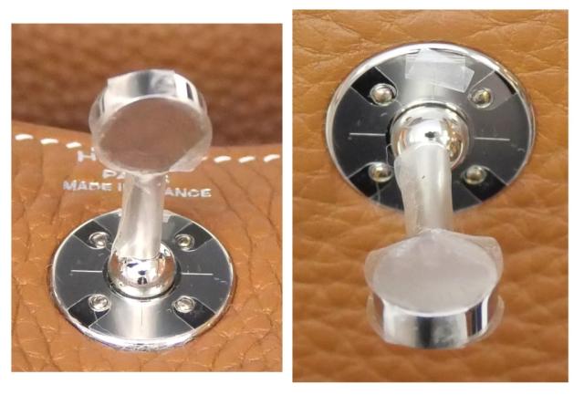 エルメス HERMES ショルダーバッグ リンディミニ W目じるし SV金具 ゴールド トリヨンクレマンス(67502)