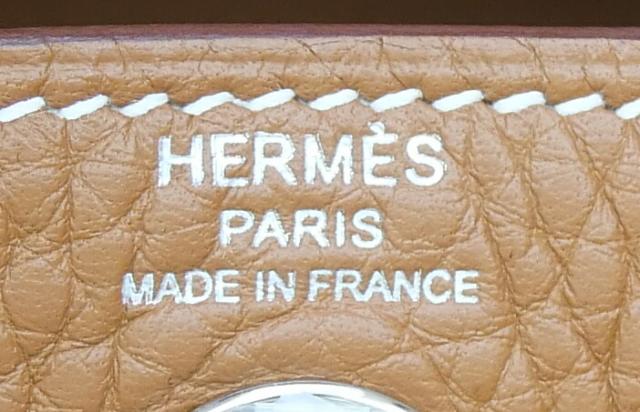 エルメス HERMES ショルダーバッグ リンディミニ W目じるし SV金具 ゴールド トリヨンクレマンス(67502)