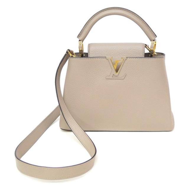 ルイ・ヴィトン LOUISVUITTON カプシーヌBB M94634 ベージュ レザー 【中古】(67577)