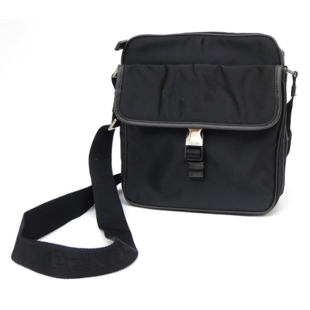 プラダ PRADA ショルダーバッグ VA0950 黒 ナイロン 【中古】(67587)