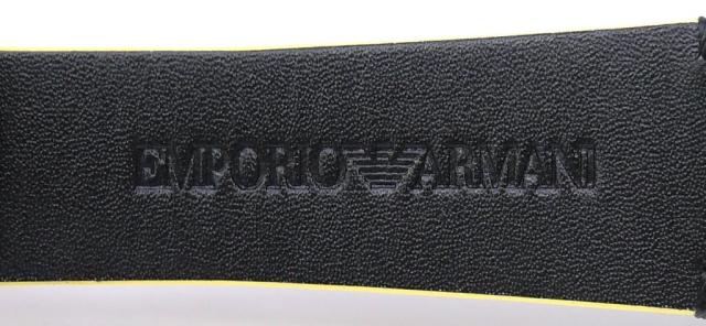 エンポリオアルマーニ EMPORIO ARMANI メンズウォッチ 腕時計 クオーツ 革ベルト AR-11330 黒盤(67714)_9