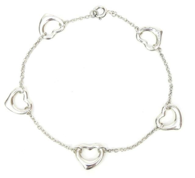 ティファニー TIFFANY&amp;Co. ブレスレット オープンハート 5P /シルバー/SV925【中古】(67723)_1
