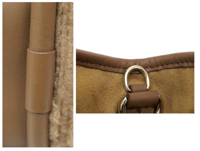マックスマーラ Max Mara テディベア 2WAYバッグ キャメル 【中古】(67751)_9