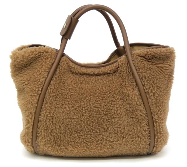 マックスマーラ Max Mara テディベア 2WAYバッグ キャメル 【中古】(67751)_2