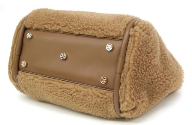 マックスマーラ Max Mara テディベア 2WAYバッグ キャメル 【中古】(67751)_3