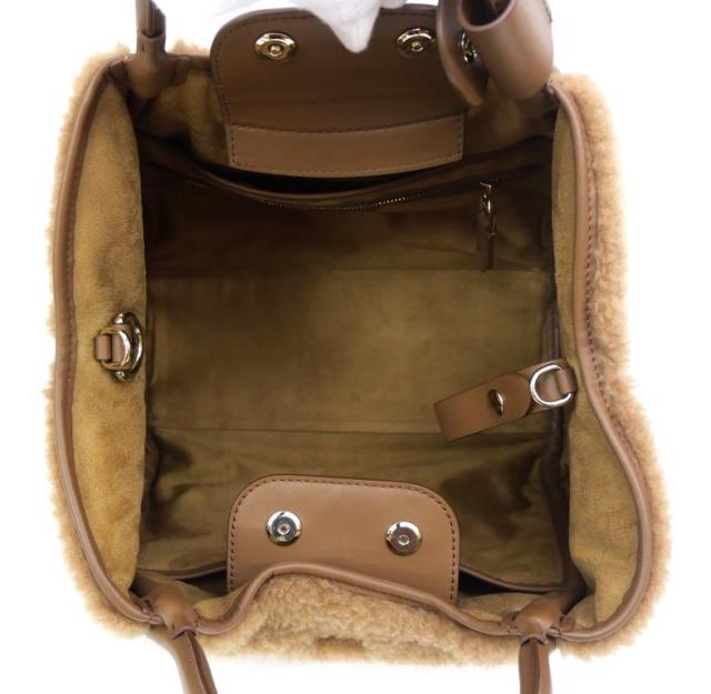 マックスマーラ Max Mara テディベア 2WAYバッグ キャメル 【中古】(67751)_5
