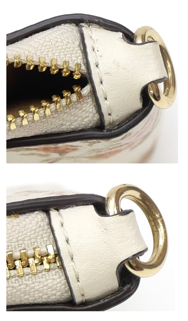 コーチ職 COACH ショルダーバッグ 花柄 クロスボディバッグ クラッチペダル御徒面子 2WAY御徒面子 白 【中古】(67774)
