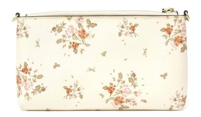 コーチ職 COACH ショルダーバッグ 花柄 クロスボディバッグ クラッチペダル御徒面子 2WAY御徒面子 白 【中古】(67774)
