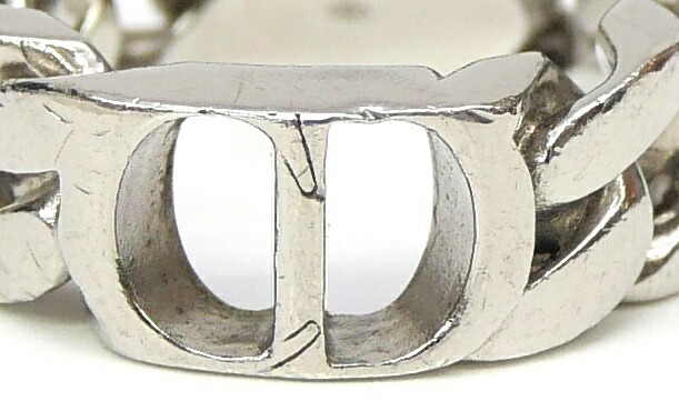 Dior シルバーチェーンリンクリング ロゴ入り S DIOR | CD Icon