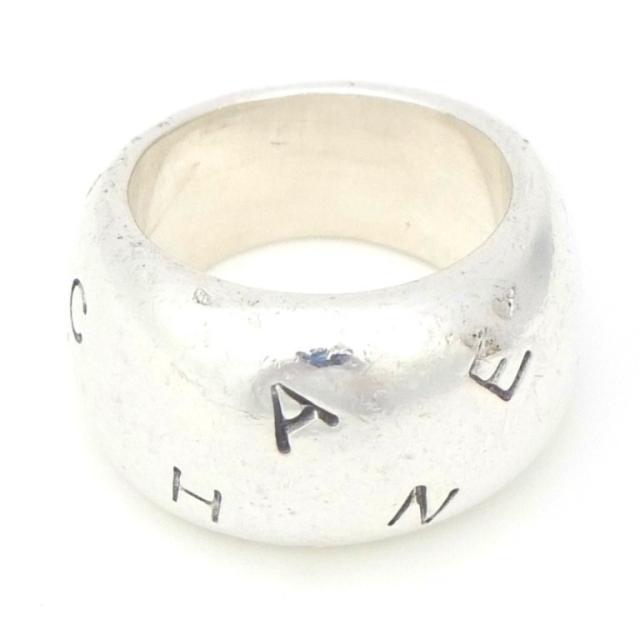 シャネル CHANEL 指輪 ロゴ リング /シルバー/SV925【中古】(67891)