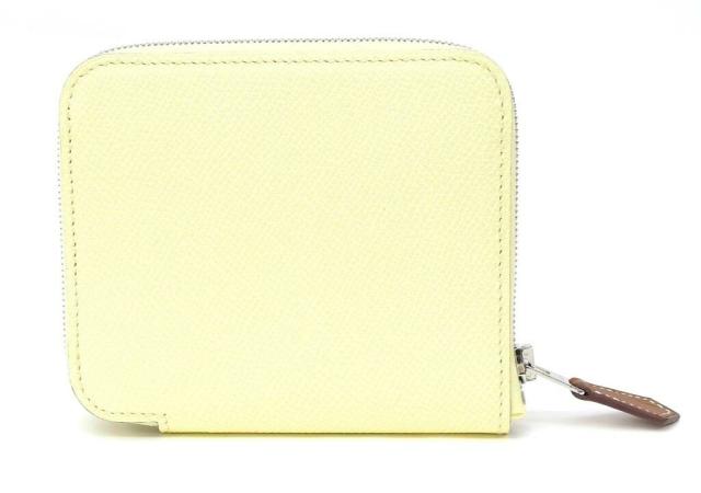 エルメス HERMES コインケース アザップシルクインコンパクト W刻印 ミニ財布 小銭入れ ジョーヌミルトン 【中古】(68307)_1