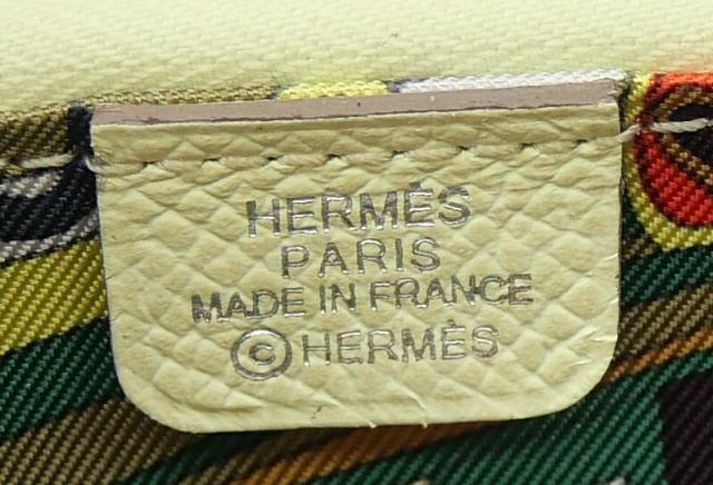 エルメス HERMES コインケース アザップシルクインコンパクト W刻印 ミニ財布 小銭入れ ジョーヌミルトン 【中古】(68307)_4