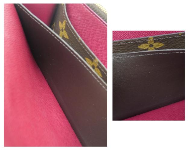 ルイヴィトン モノグラム エミリー フューシャ 長財布 ルイ