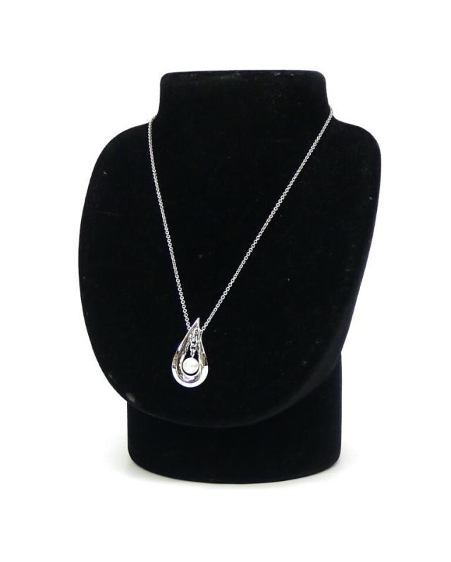 MIKIMOTO ペンダント ネックレス シルバー 雫 ミキモト パール 真珠