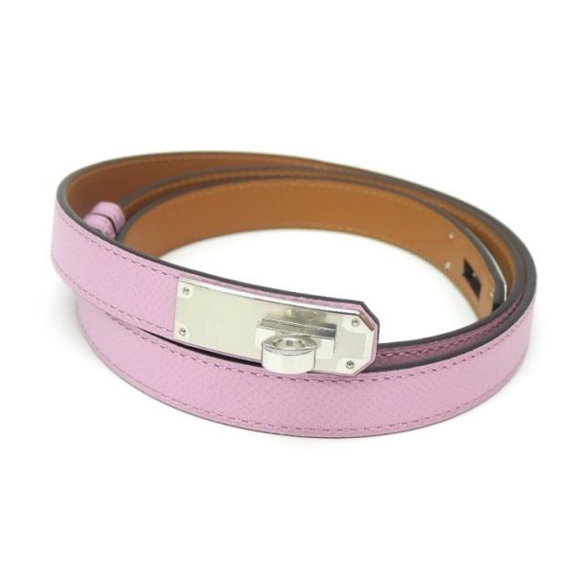 エルメス HERMES ベルト ケリー C刻印 ピンク エプソン(68508)