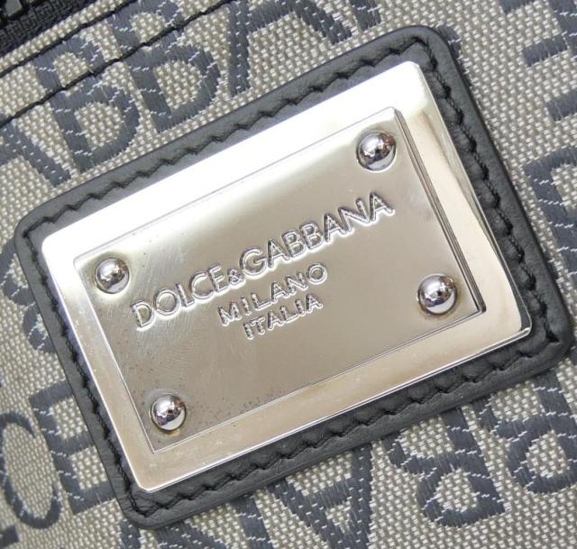 ドルチェ＆ガッバーナ Dolce&Gabbana ボディバッグ ウエストポーチ ロゴ ファニーパック BM2218 グレー 【中古】(68538)_11