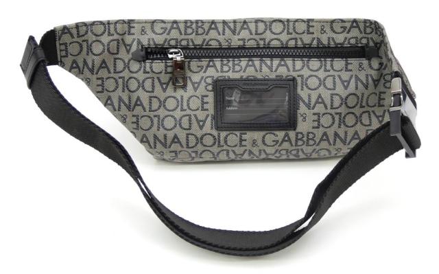 ドルチェ＆ガッバーナ Dolce&Gabbana ボディバッグ ウエストポーチ ロゴ ファニーパック BM2218 グレー 【中古】(68538)_1
