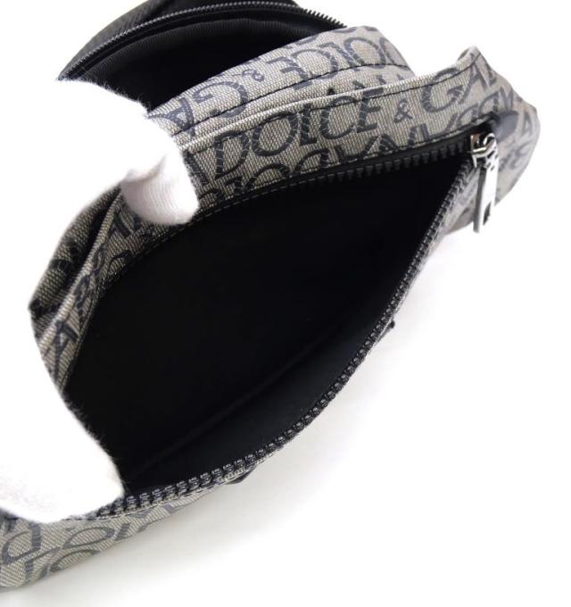 ドルチェ＆ガッバーナ Dolce&Gabbana ボディバッグ ウエストポーチ ロゴ ファニーパック BM2218 グレー 【中古】(68538)_5