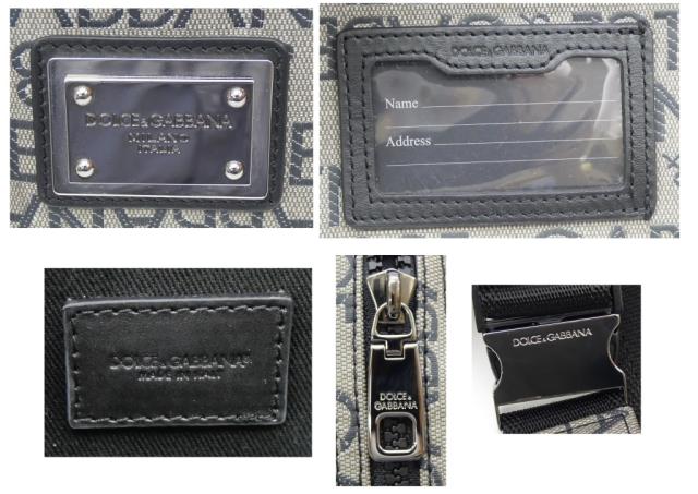 ドルチェ＆ガッバーナ Dolce&Gabbana ボディバッグ ウエストポーチ ロゴ ファニーパック BM2218 グレー 【中古】(68538)_6
