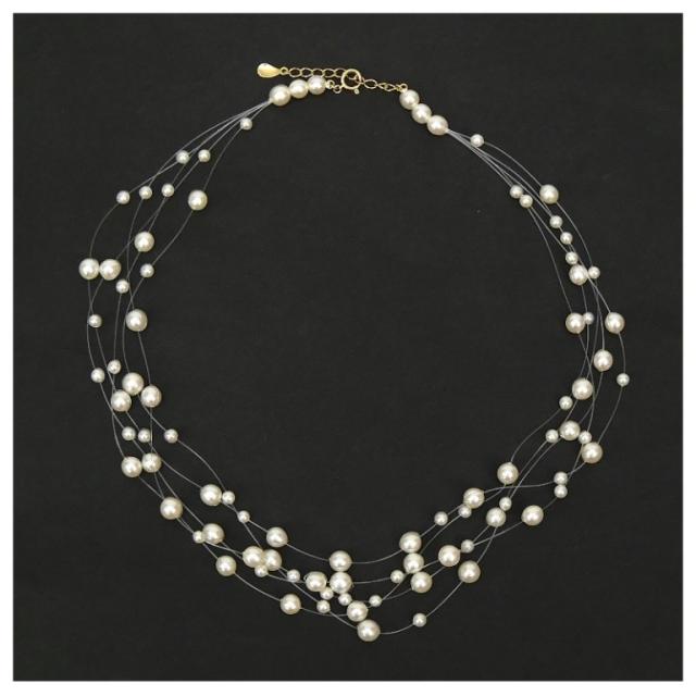 〈専用〉 タサキ TASAKI シャワーパールネックレス 18金 真珠/ゴールド/K18YG