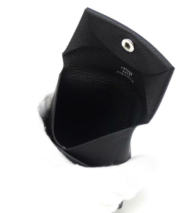 エルメス HERMES コインケース バスティア D刻印 小銭入れ 黒 エプソン