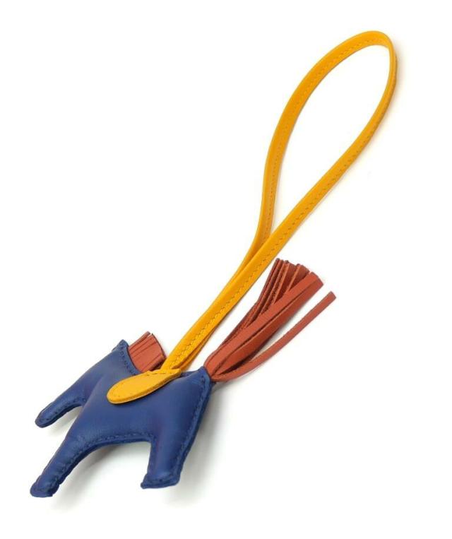 エルメス HERMES ロデオPM U刻印 バッグチャーム ロデオチャーム ブルードマルト レザー(68839)_2
