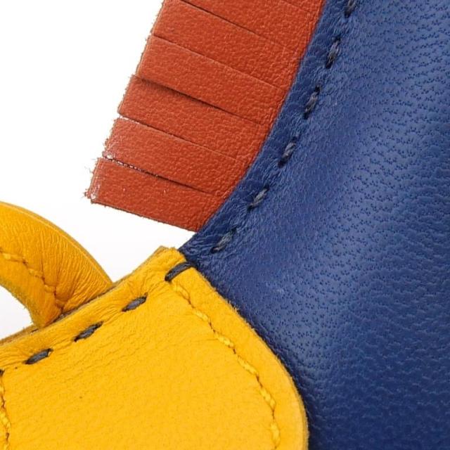 エルメス HERMES ロデオPM U刻印 バッグチャーム ロデオチャーム ブルードマルト レザー(68839)_4