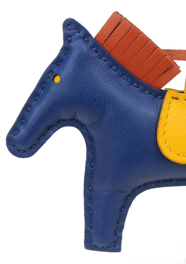 エルメス HERMES ロデオPM U刻印 バッグチャーム ロデオチャーム ブルードマルト レザー(68839)_6