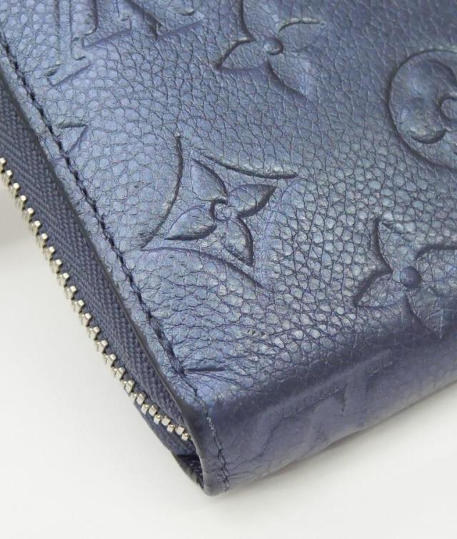 ルイ・ヴィトン LOUISVUITTON 長財布 ジッピーウォレット M80958 モノグラム・アンプラント メタリックブルー 【中古】(68842)_10
